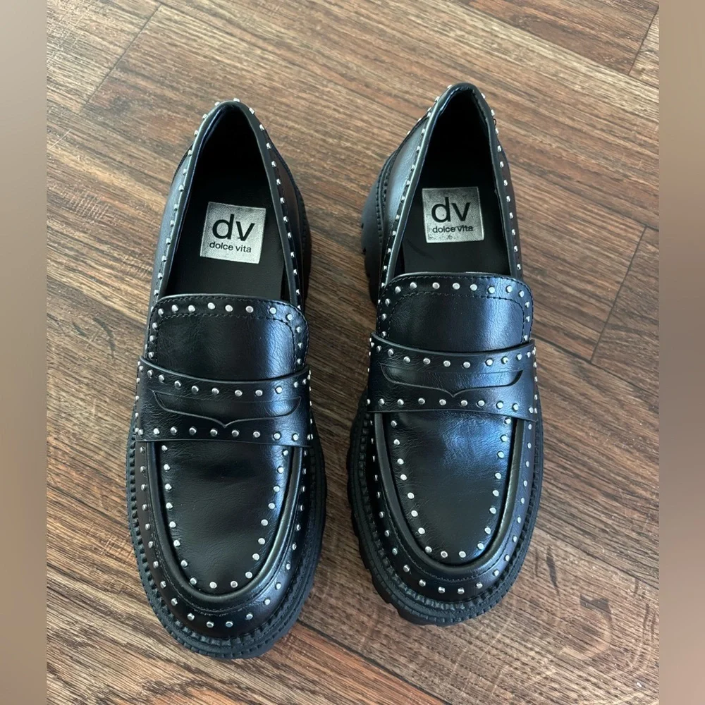 DV Dolce Vita Women's Landun Lug Sole Platform Loafers - Picture 2 of 14